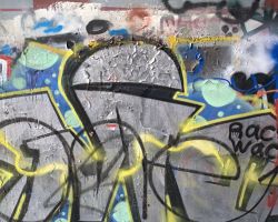 Graffiti freestyle Graffiti freestyle with metallic paint
