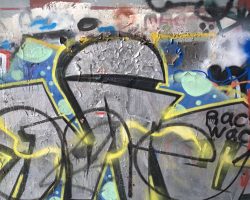 Graffiti freestyle Graffiti freestyle with metallic paint